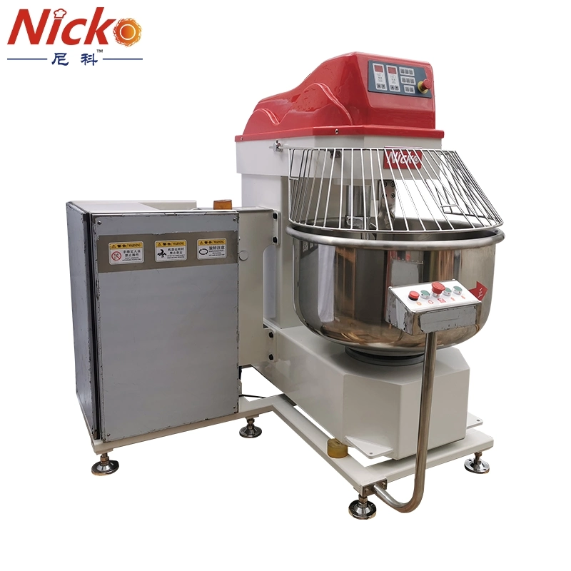 Commercial Bakery Baking Machine Dough Kneader Pizza Mini Mixer, Electric Cooking Kitchen 125kg Flour Spiral Dough Mixer